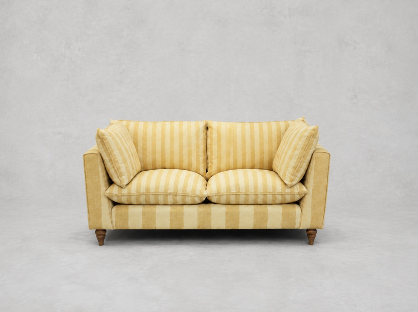 Outlet Bristol: Aysgarth 2.5 seater sofa in Exclusives Furrow Stripe Broad & Narrow in Sunflower
