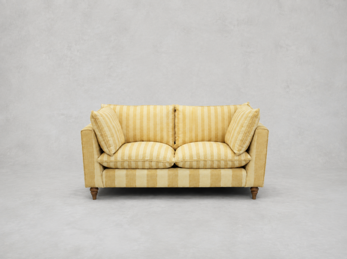 Outlet Manchester: Aysgarth 2.5 seater sofa in Exclusives Furrow Stripe Broad & Narrow in Sunflower