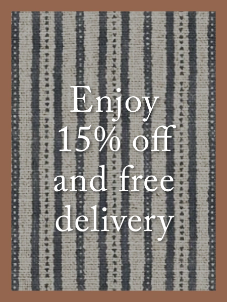 15% off and free delivery (worth £149) on all made-to-order furniture. Ends 30th September.