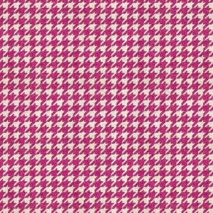 Harper's Bazaar Houndstooth Velvet: Shocking Pink