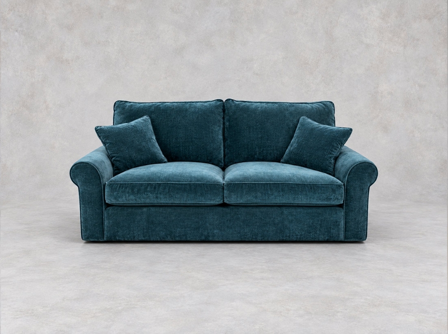 Outlet West Sussex: Upperton 3 seater sofa in Manolo Velvet Hydro