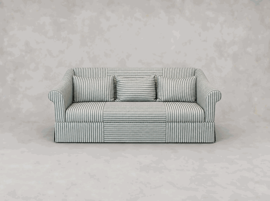Outlet Walton-on-Thames: Turnberry 3 seater sofa in Stockport Stripe Hunter
