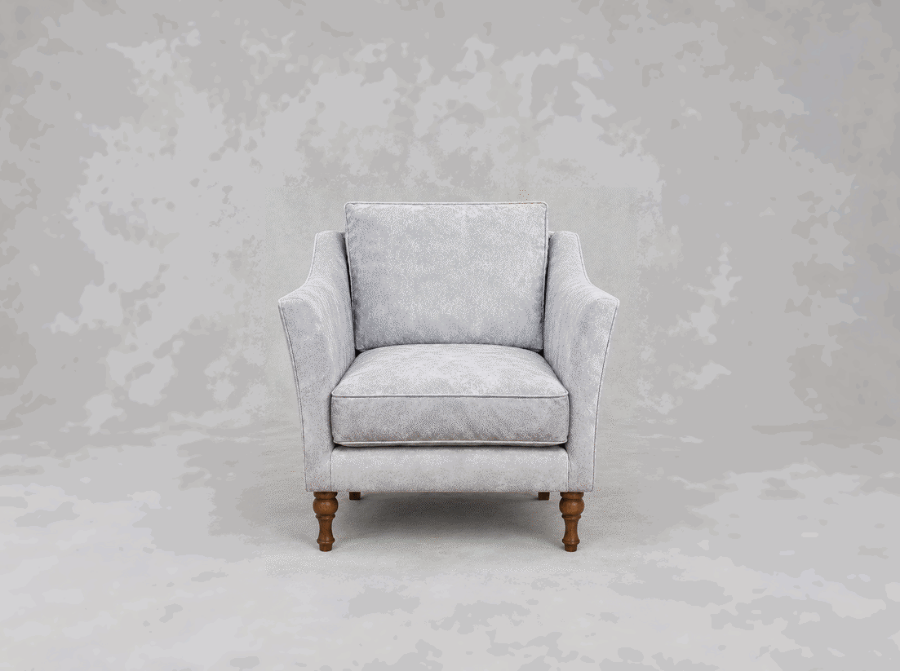 Outlet West Sussex: Brunel Chair in Warwick Lovely Velvet Marble