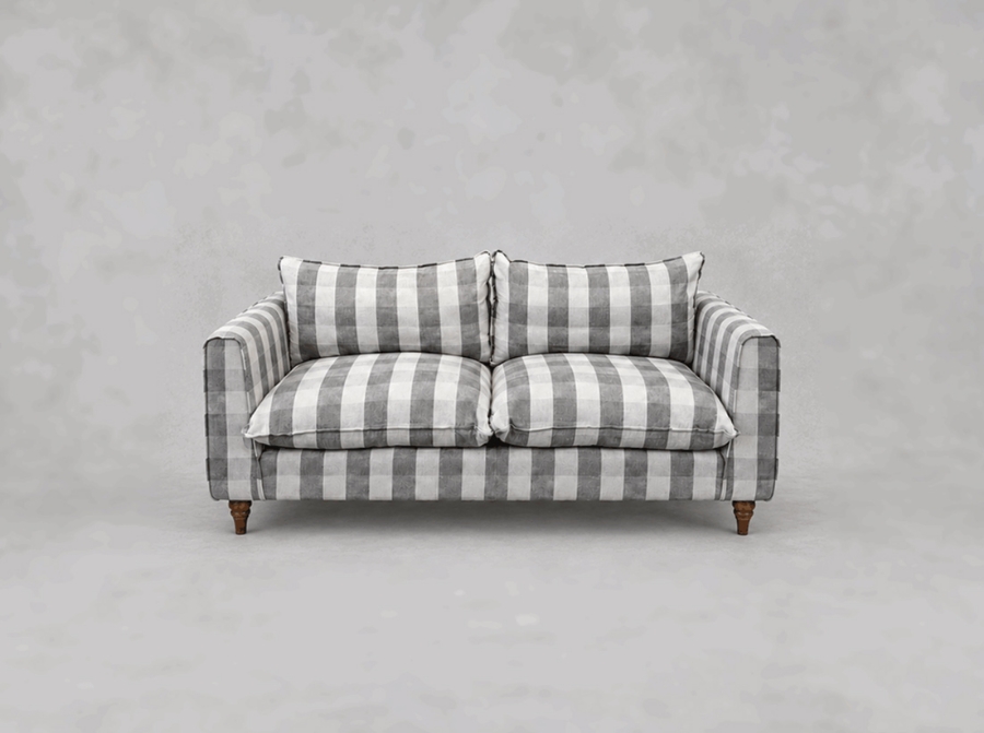 Outlet West Sussex: Aysgarth 3 seater sofa in Large Gingham Bark