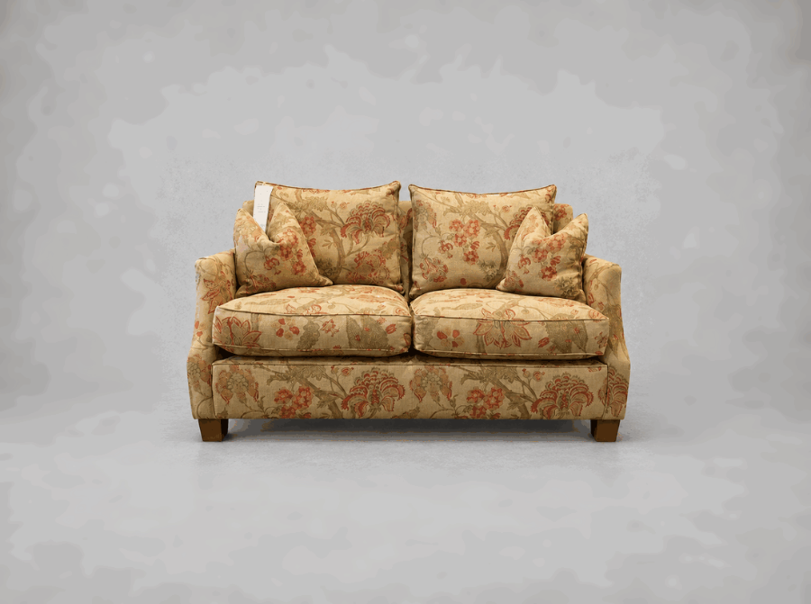 Outlet West Sussex: Giggleswick 2 seater sofa in Floral Linen Indienne Trail Rosso