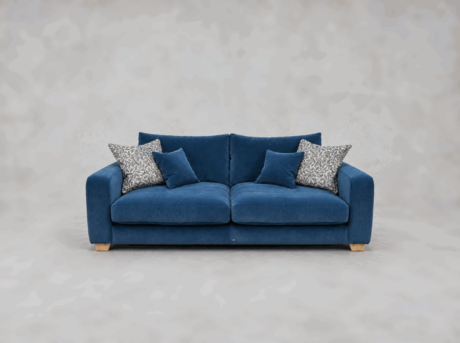 Outlet Edinburgh: Stockbridge 3 seater sofa in Linwood Omega Velvet Aegean